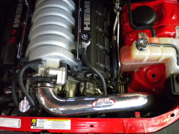 AEM 09-10 Dodge Challenger 5.7L 6.1L Polished Brute Force Air Intake For Sale - Image 4