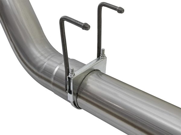 aFe LARGE BORE HD 5in 409-SS DPF-Back Exhaust w Polished Tip 2017 Ford Diesel Trucks V8 6.7L (td) Supply - Image 5