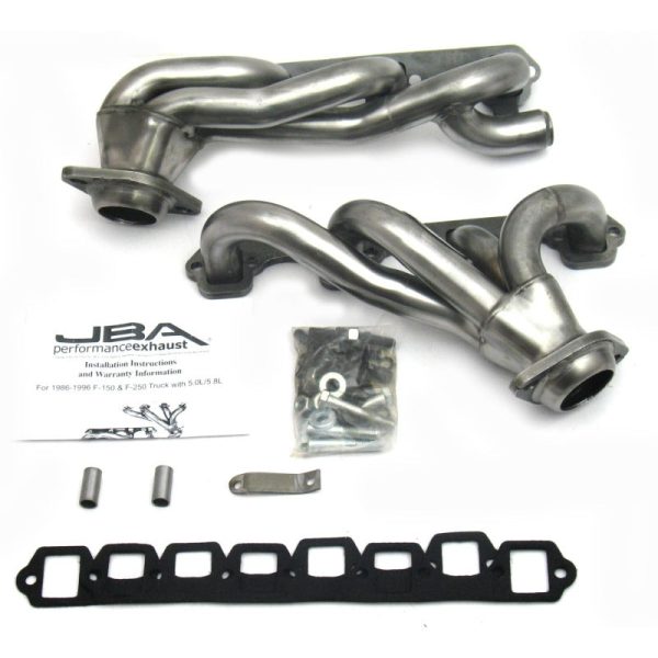 JBA 87-96 Ford F-150 5.8L SBF 1-5 8in Primary Raw 409SS Cat4Ward Header Supply - Image 3